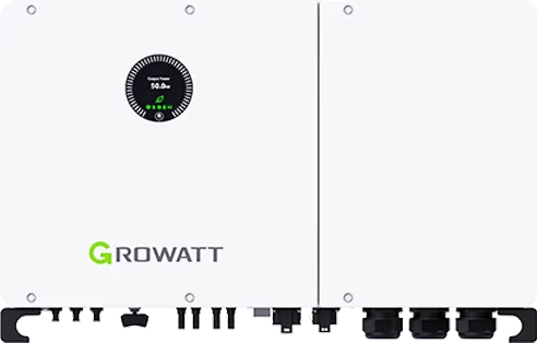 Falownik komercyjny Growatt serii MAX z wielosekcyjnym polem przyłączy DC