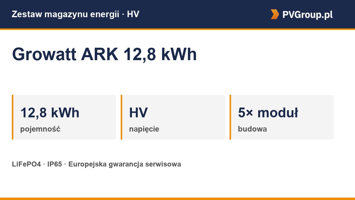 Growatt АРК 12,8 kWh Акумулятор енергії LiFePO4 12,8 kWh
