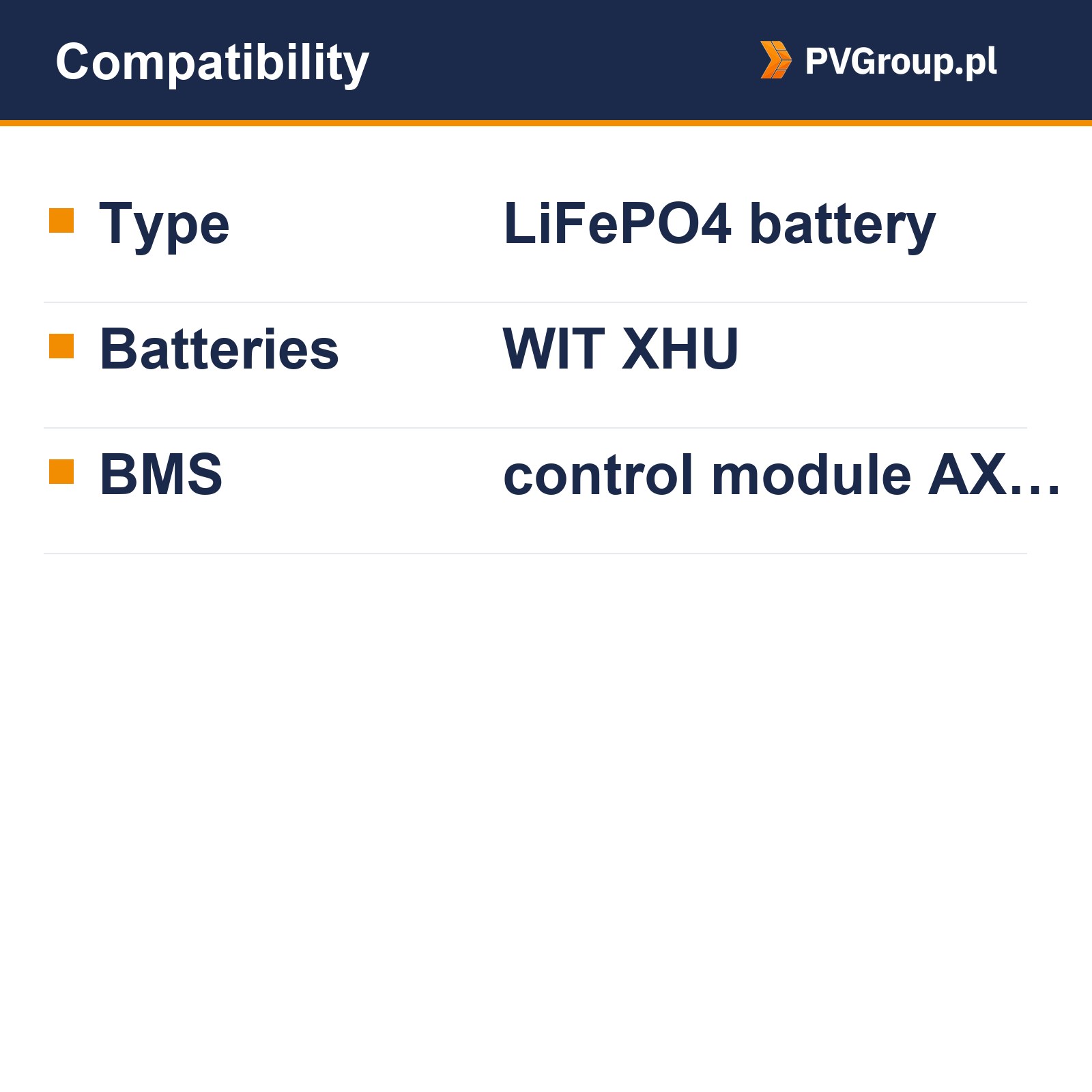 growatt axe 5 0h e1 magazyn energii 5 kwh compat Growatt AXE 5.0H-E1 Growatt AXE 5.0H-E1 – magazyn energii 5 kWh — kompatybilność