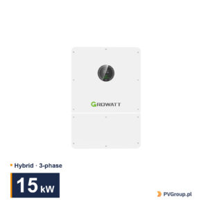 Growatt WIT 15kW-HU | Trójfazowy inwerter hybrydowy C&I 15 kW — branded